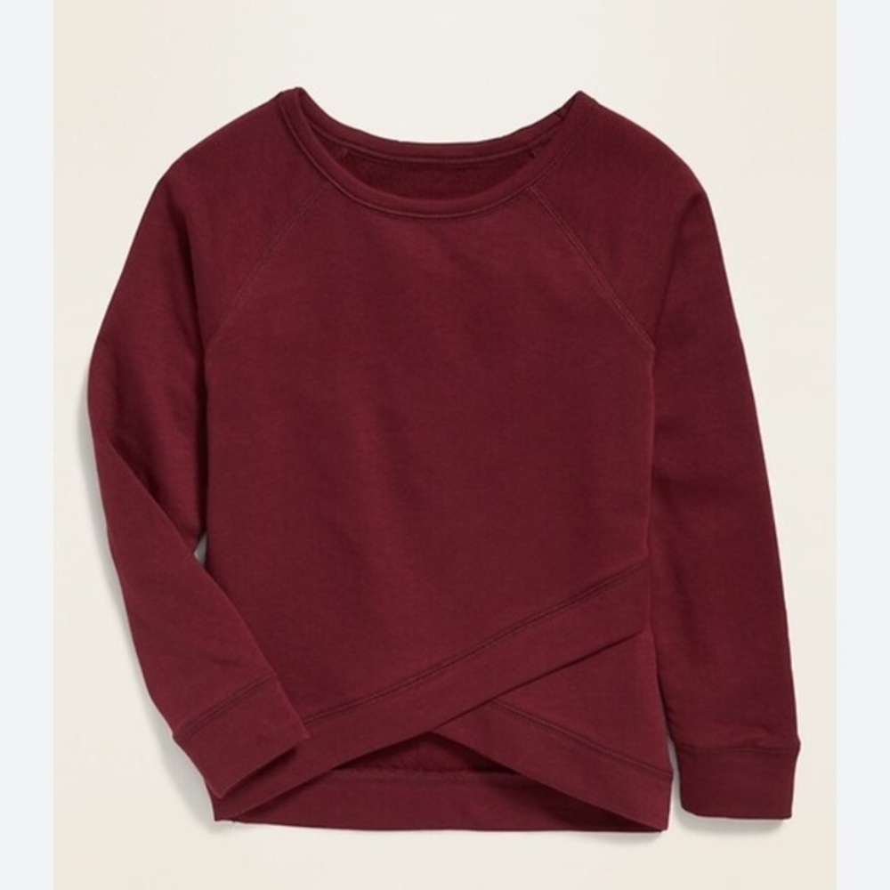 French Terry Faux-Wrap Sweatshirt for Girls | Old Navy Girls Plus Sized XXL 16